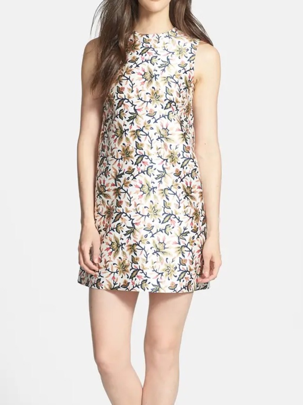 Tory Burch Silk Esmeralda Mini Shift Dress - Size 2
